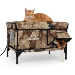 Heated 2 IN 1 Indoor & Outdoor Cat House