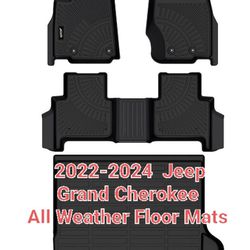 2022 - 2024 Jeep Grand Cherokee All Weather Floor Mats Set