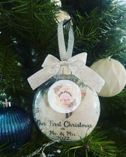 Our 1st Christmas Disc Ornament