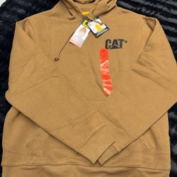 High Quality Tan Caterpillar Men’s Medium Hoodie!  #CAT 