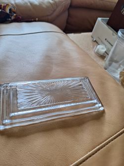 Vintage Etched  Dish