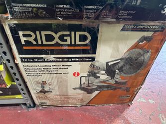 Ridgid 12” sliding compound miter saw $350 (financing available)