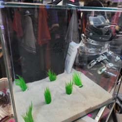 10 gallon edgeless Glofish tank w filter