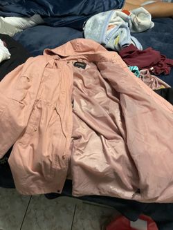 Pink Casual Coat 