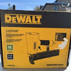 Dewalt 16 Gauge Wide Crown Lathing Stapler 