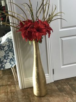 Arreglo floral navideño.