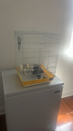 Bird Cage $50 Opening On Side To Attach Nest Currently Closed Off With Zip Ties