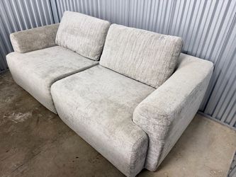 Gray Cloud Loveseat Sleeper (No Frame/Boneless Foam)