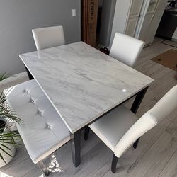 White Dining Set 
