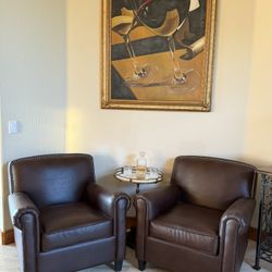 Two Club Chairs