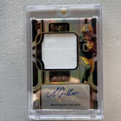 Matthew Golden RPA 2025 Select Prime Selection Patch Auto RC /199 Packers 🔥