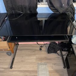 Black desk