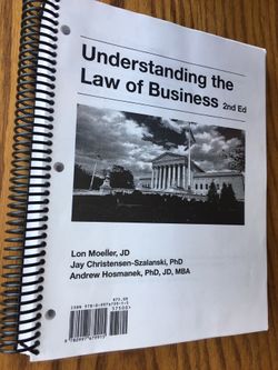 Textbook: Introduction to Law - MGMT:2000 UofI, NEW