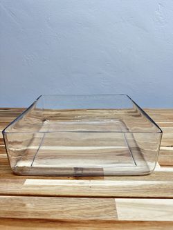 Large 12x12in Glass Container