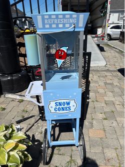 Nostalgia Snow Cone Machine Cart