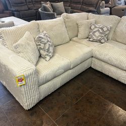 Fuzzy Sectional Sofa With Optional Matching Chair For 849! Come See Us! We Will Buy Your Old Furniture!