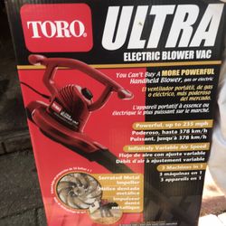 Toro Electric Blower Leaf Vac