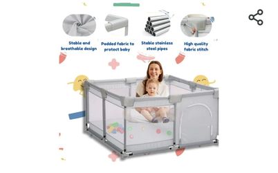 New In Box Small Baby Playpen Dog Whelping Box Portbale Toddler Activity Center Corralito De Bebe Nuevo Child Safety Gate / Puppy Dog Whelping Box
