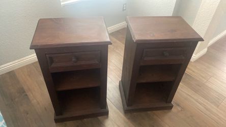 2 night stands … real wood
