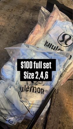 Lulu lemon gold zipper set