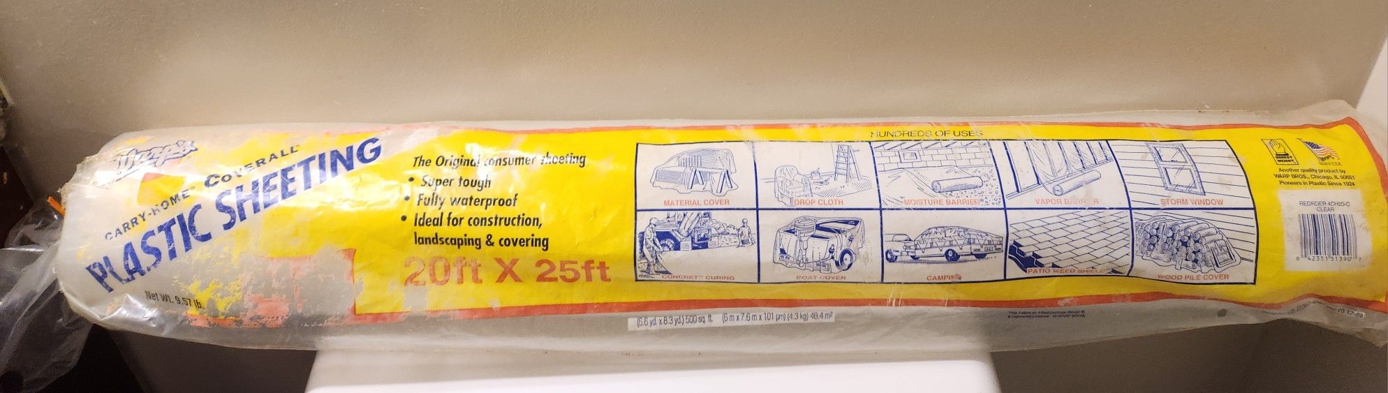 Warp's Coverall Clear Plastic Sheeting 