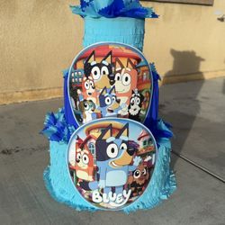 Bluey Pinata With Balls 