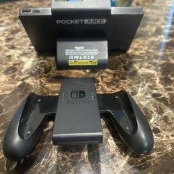 Nintendo switch power, bank, and grip