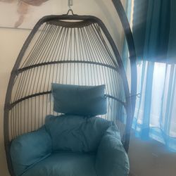Hanging Egg Chair with Stand, 