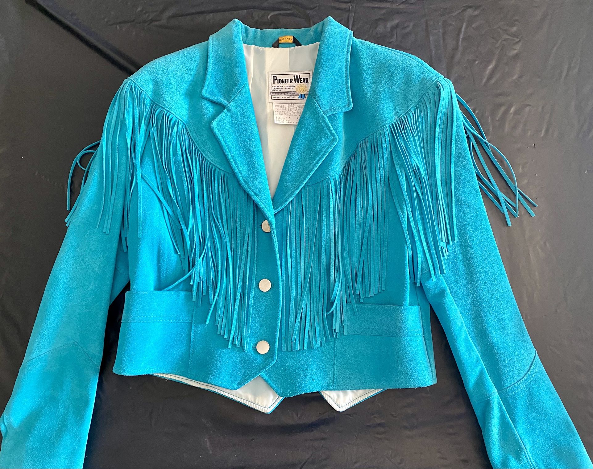 Pioneer Western Wear Turquoise Leather Women’s Jacket —Now $50
