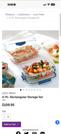 Princess House Glass Containers