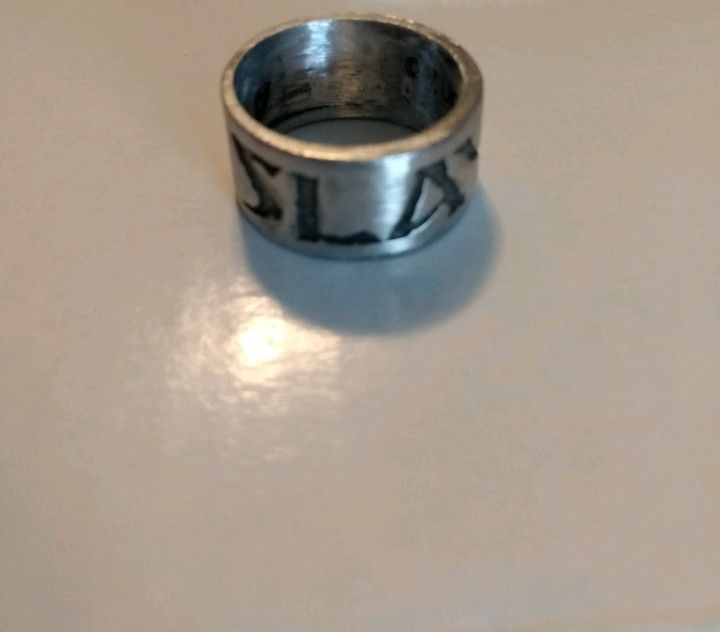 Slayer Ring Size 10 Pewter Very RARE