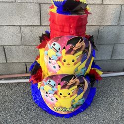 Pokemon Tower Pinata With Balls 
