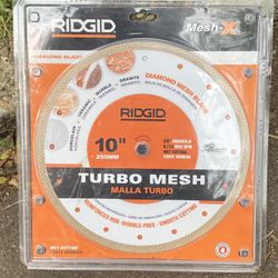 RIGID Diamond Blade Saw Blade New 