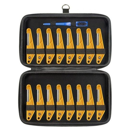 MusicNomad Diamond Coated Guitar Nut File Complete Shop Kit - Luthier Guitar Repair Tools