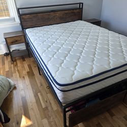 Queen size Bed frame the USB ports