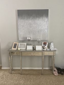 Silver Glitter Z Gallerie Wall Art