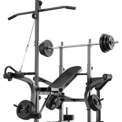 6 In 1 Full Body Olympic Workout Bench NEW