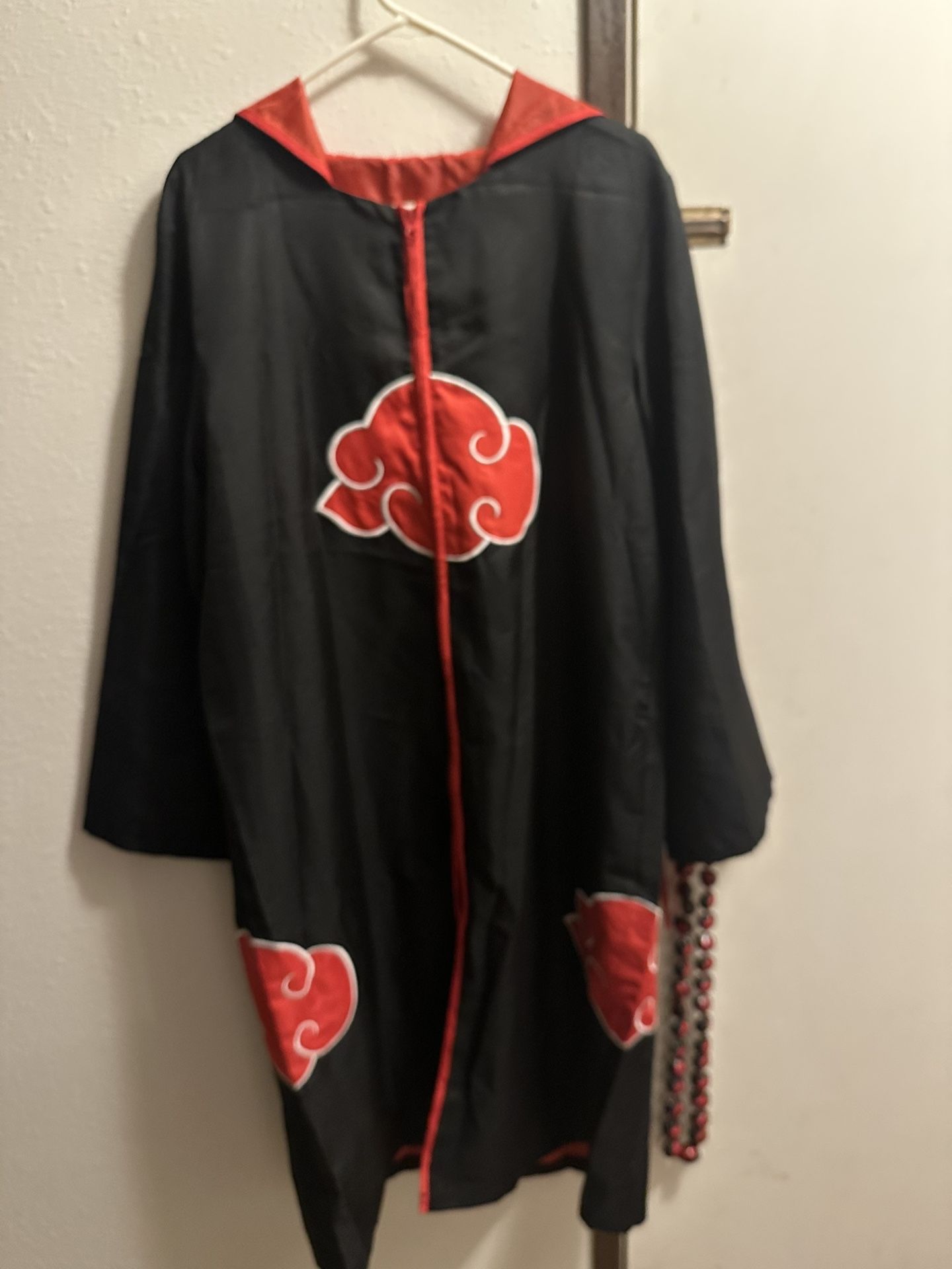 Naruto Akatsuki Uchiha Itachi Robe Cloak Anime Cosplay