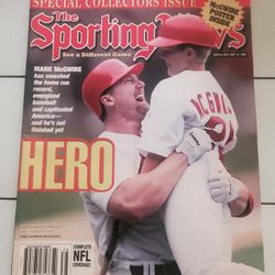 The Sporting News - Special Collectors Edition - "Hero" - Mark McGwire Breaks Home Run Record - Sept 21, 1998
