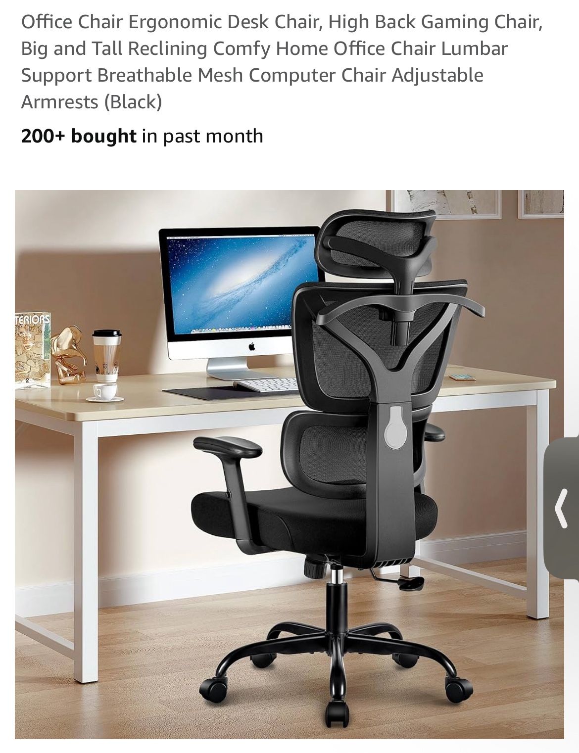 New Office Ergonomic Chair Black