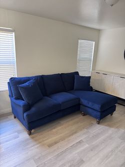 New sectional navy couch