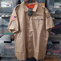 Size XL Buffalo Bills Nike Men's NFL Sideline Button Up Shirt