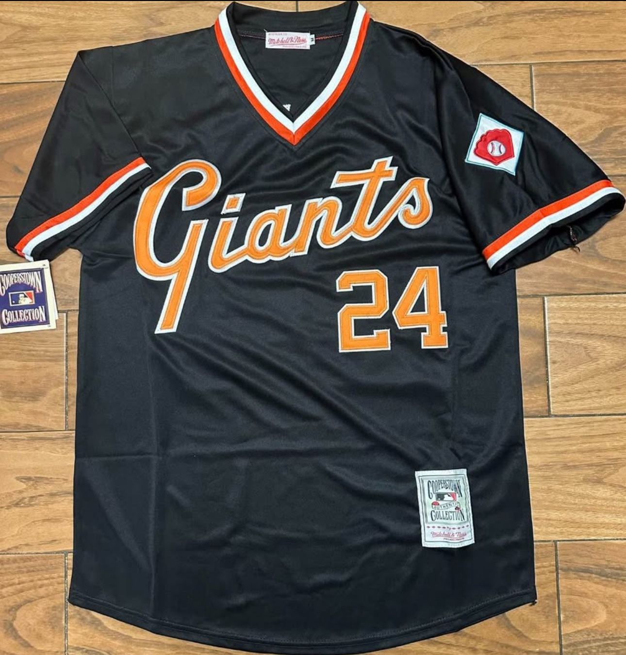 San Francisco Giants Black 24 Mays