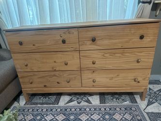 6 -drawers  dresser,pine