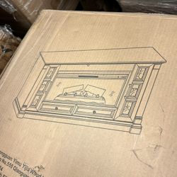 Fireplace TV stand