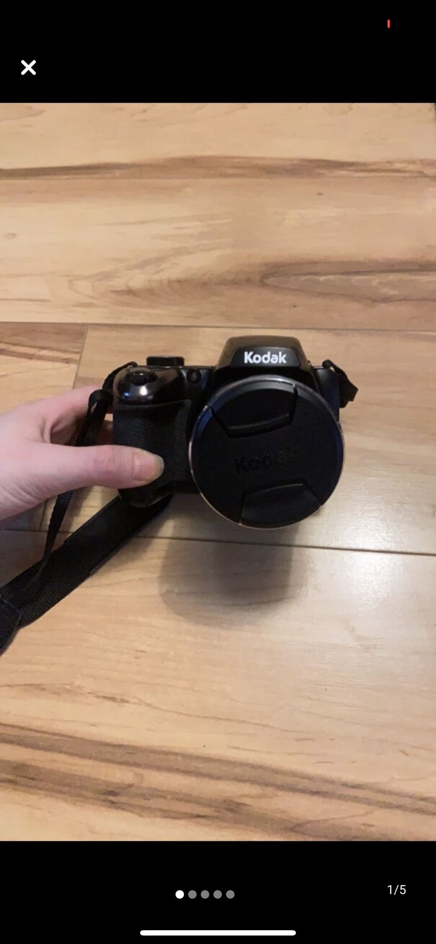 Kodak pixpro AZ501 50x wide angle lens camera with case