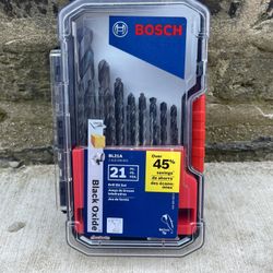 Bosch 21pc Black Oxide Drill Bit Set