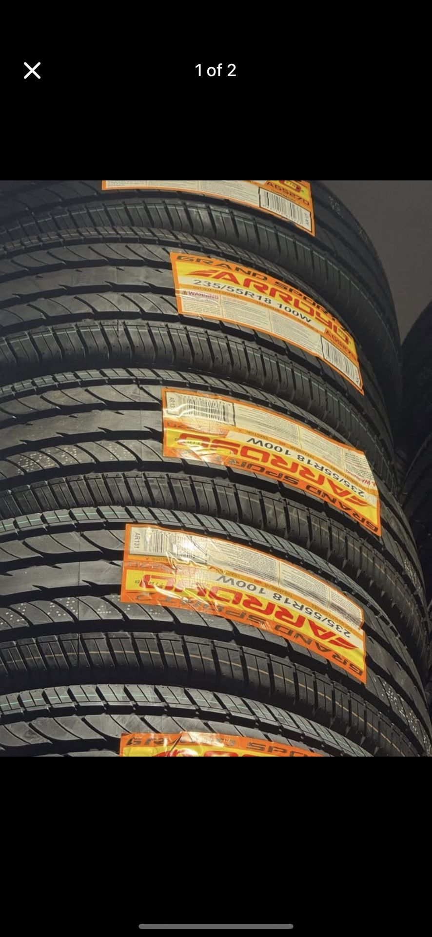 235/55/18 Arroyo Grand Sport A/S 100W Tires