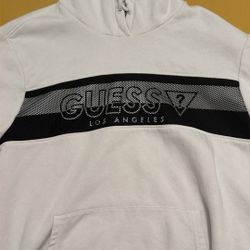 white guess designer hoodie size m