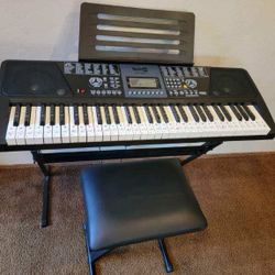 ROCKJAM 61 Keyboard Piano Set With Stand And Bench 